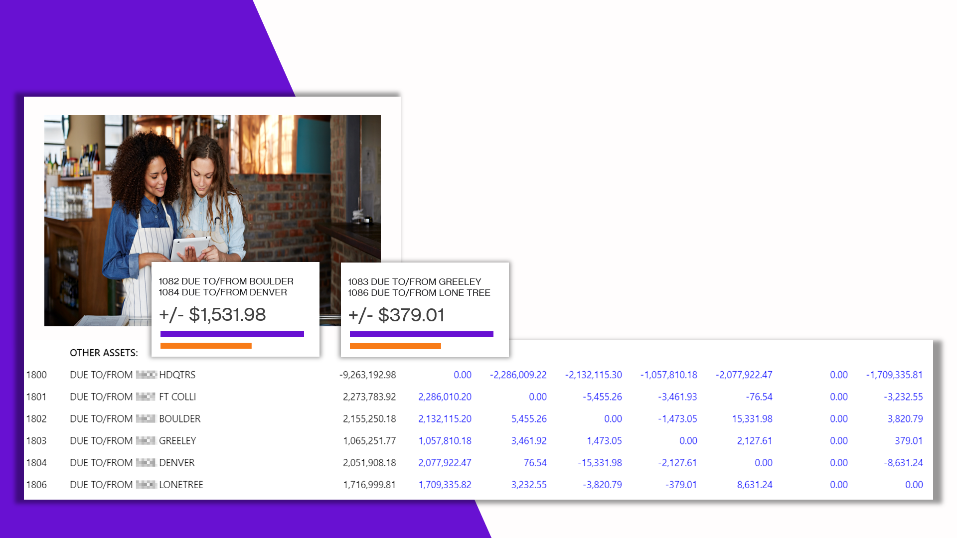 RASI Due To/From Accounts graphic