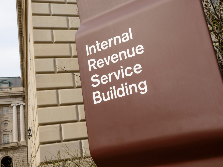 Internal Revenue Service Building sign
